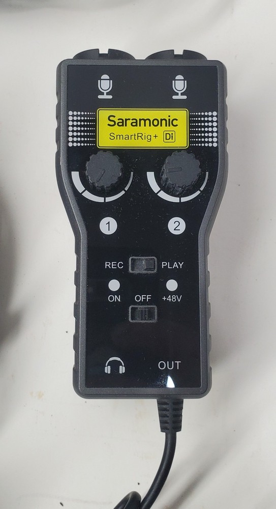 Saramonic SmartRig+ 2-Channel Audio Interface & LC-XLR Cable Phone Mount & Cable
