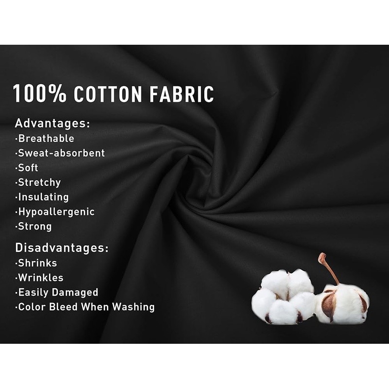 Breathable Cotton Pillowcase Set Queen Soft Comfortable Bed Covers 200TC Durable