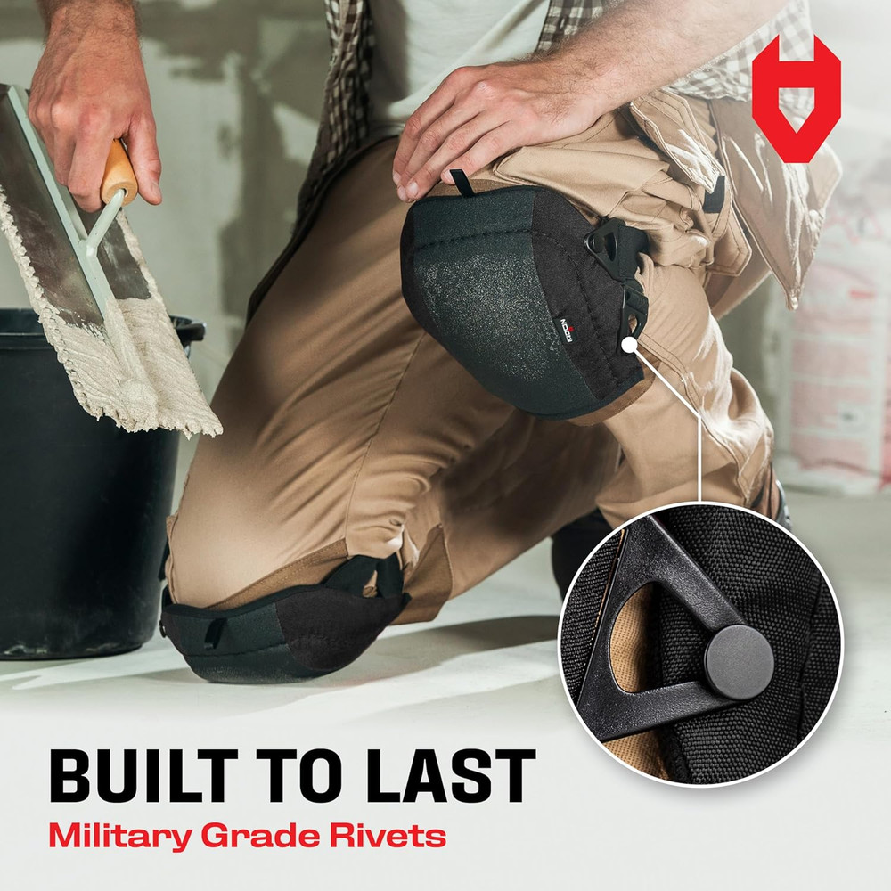 Non-Slip Knee Pads with Foam Padding & Adjustable Straps for Work & Garden