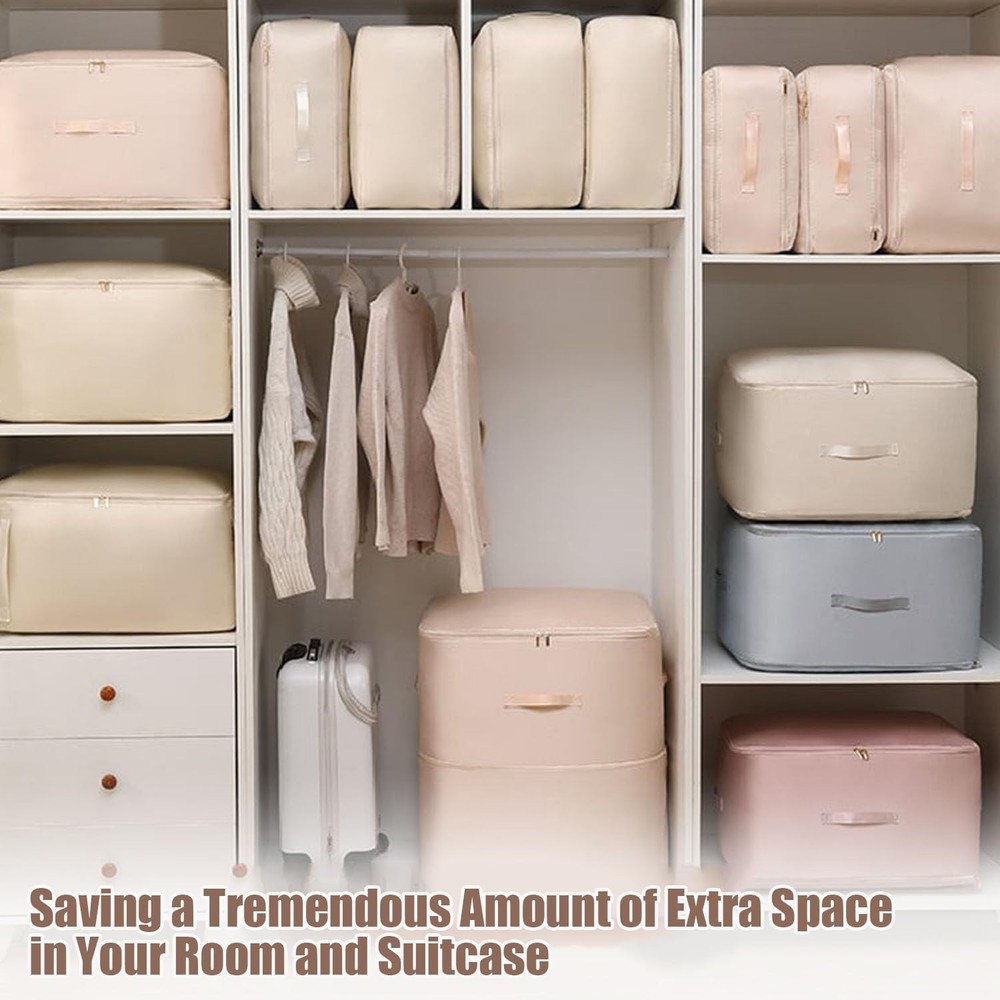 Ultra Space Saving Self Compression Organizer, 2025 Upgraded Space Saving Org...