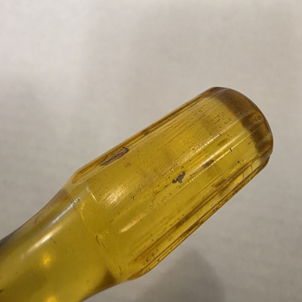 Stanley Flat Slotted Screwdriver USA Small Yellow