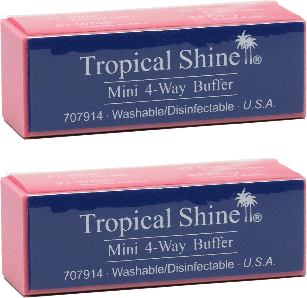 Mini 4 Way Buffer Block - Professional Nail Buffering Block for Shaping, Smoothi