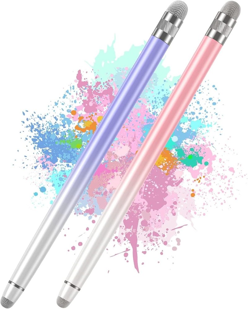 2PCS Versatile Stylus Pens for Touch Screens - Perfect for iPad, iPhone, Android