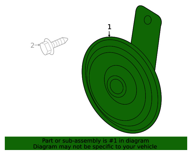 Genuine GM Horn 42639754
