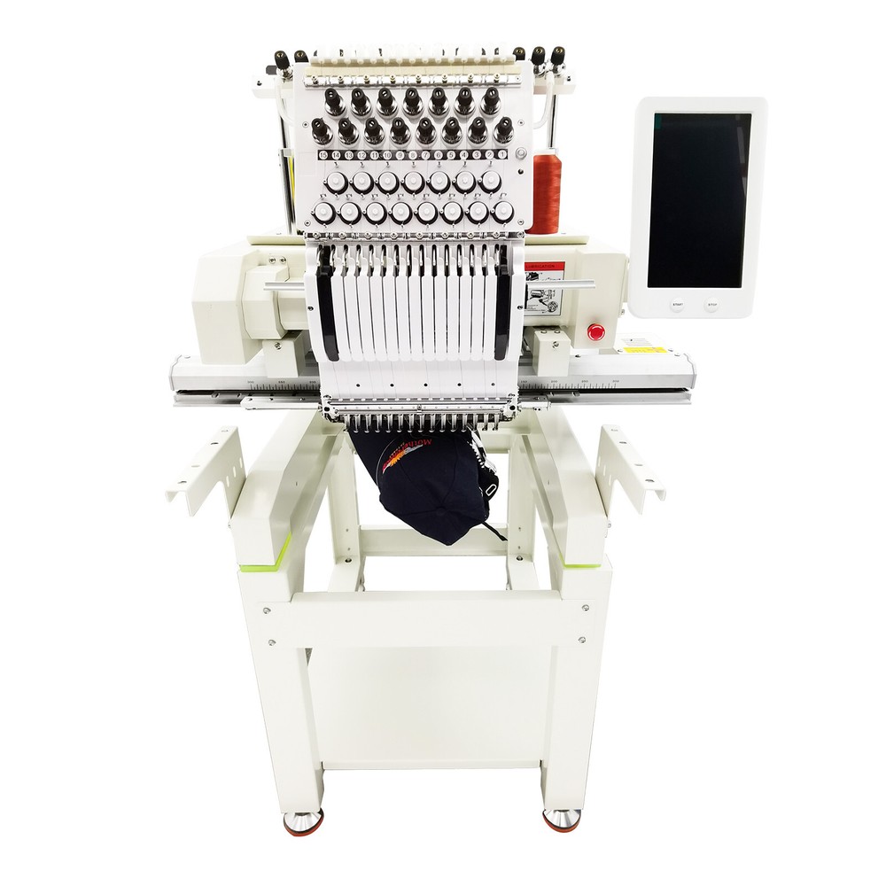 15-Needle Computerized Embroidery Machine 1000SPM Automatic Embroider 110-220V