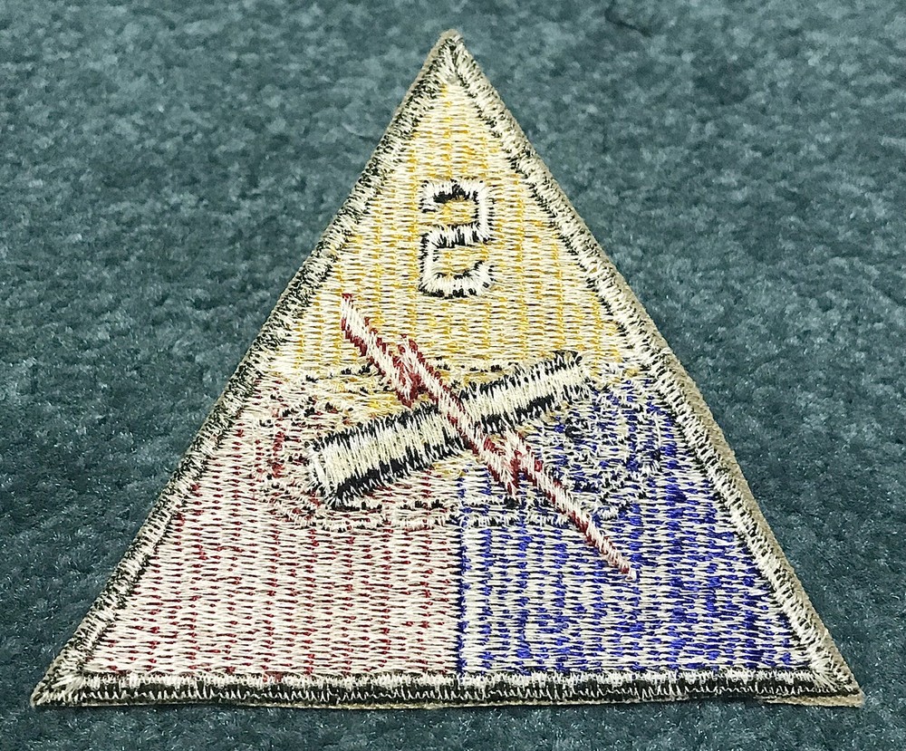 Original WWII Armored Tank School Sleeve Patch SSI