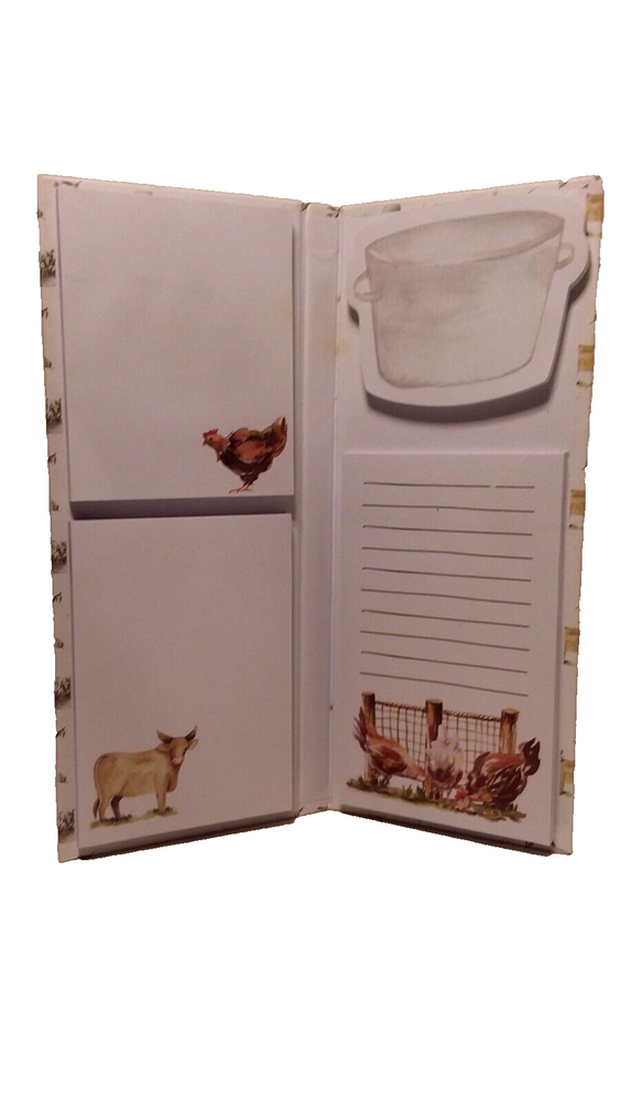 Bella Bug Notepad Set With Pen - Cows and Chickens