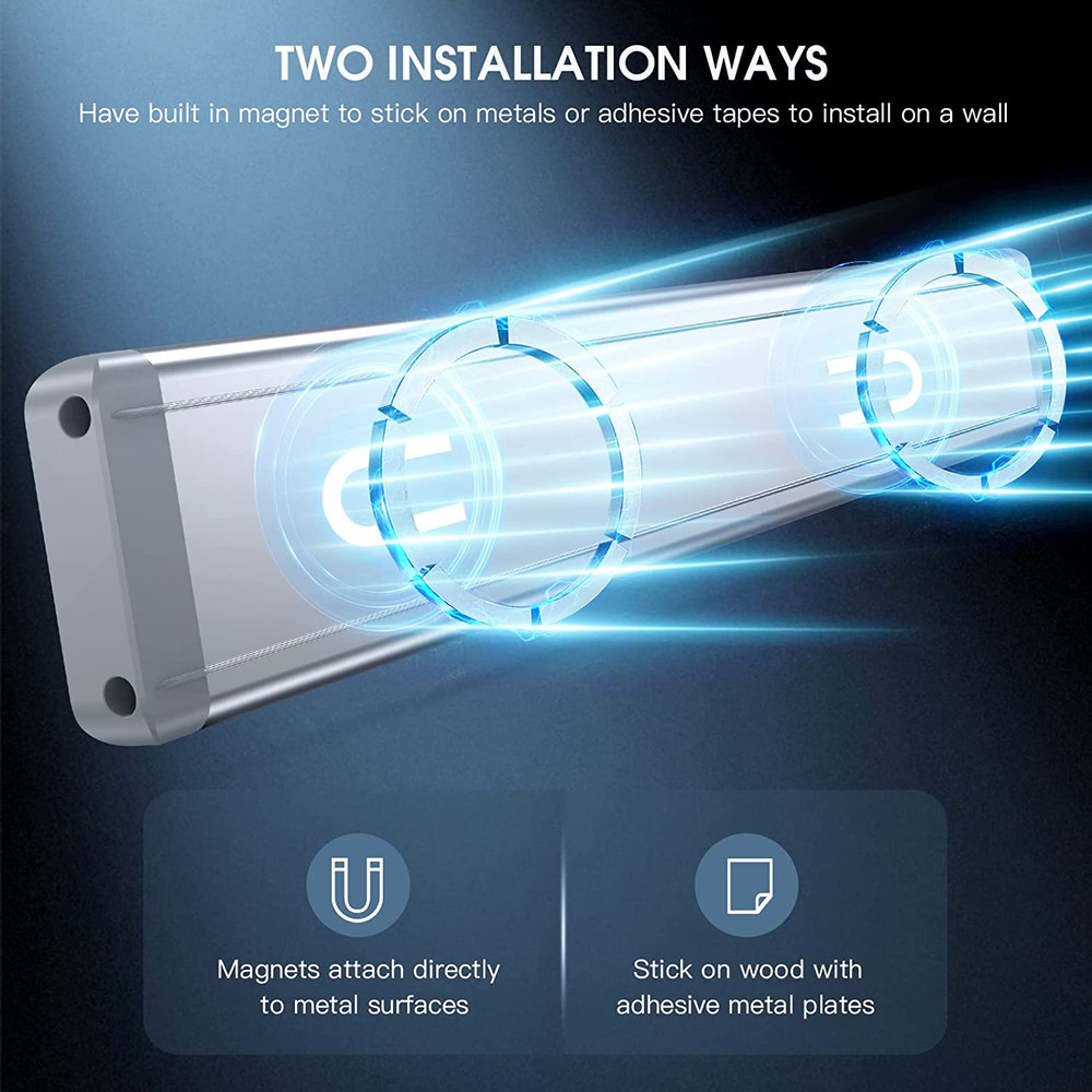 2-Pack 40 LED Motion Sensor Cabinet Lights, Rechargeable & Wireless Indoor