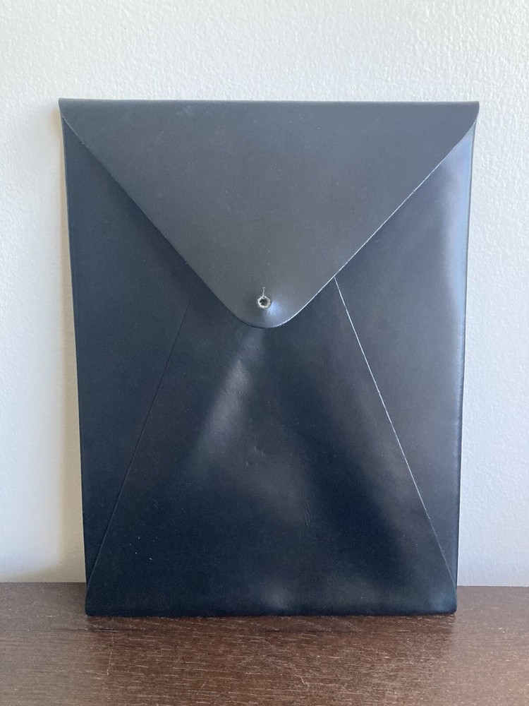 Black Leather Envelope ( New )