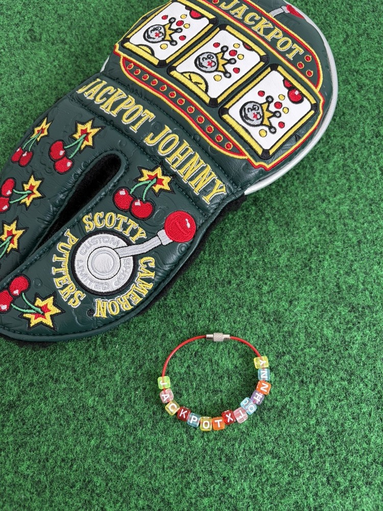 Jackpot Johnny Block Letter Keychain