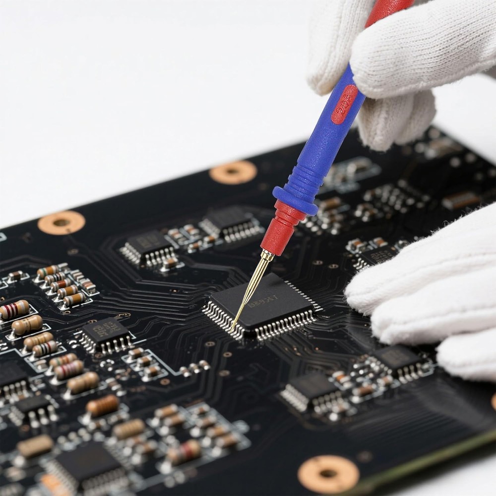 Professional Multimeter Leads Kit: Replaceable Probes & Silicone Safety, Set...