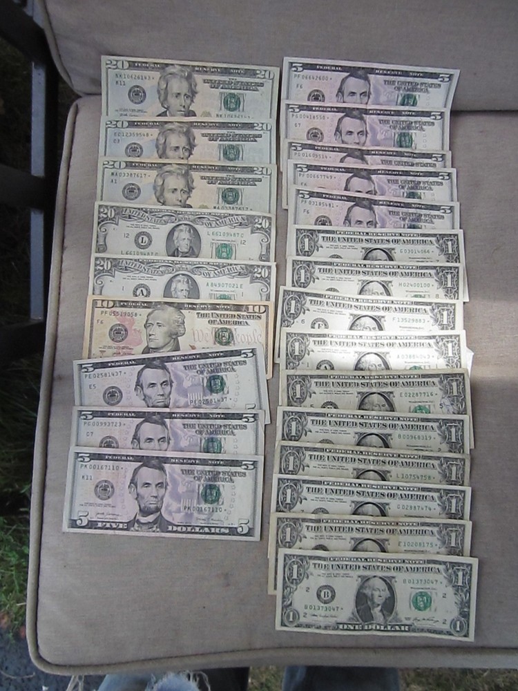 Currency Nice Lot--Different Denomanations Old Style And Star Notes