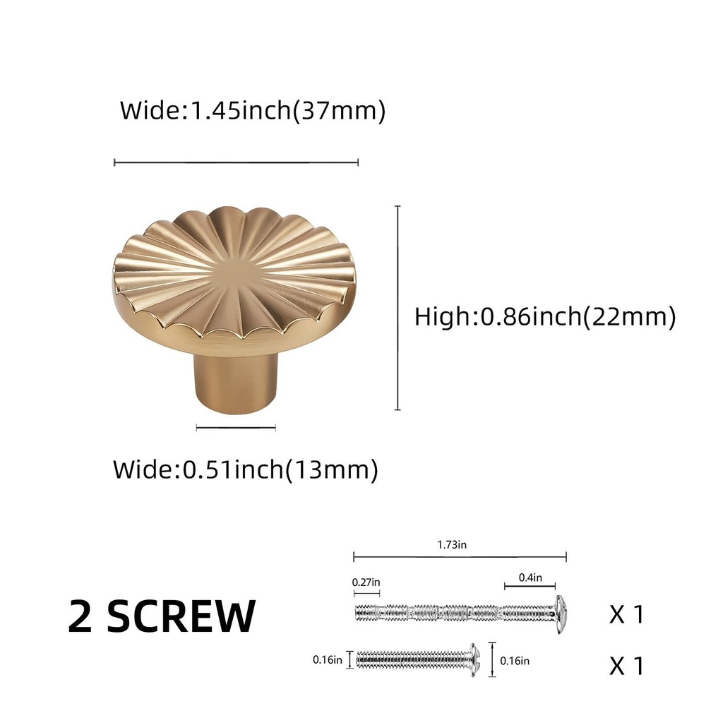 10 Pack Champagne Bronze Kitchen Cabinet Knobs Gold Drawer Knobs Kitchen Cabi...