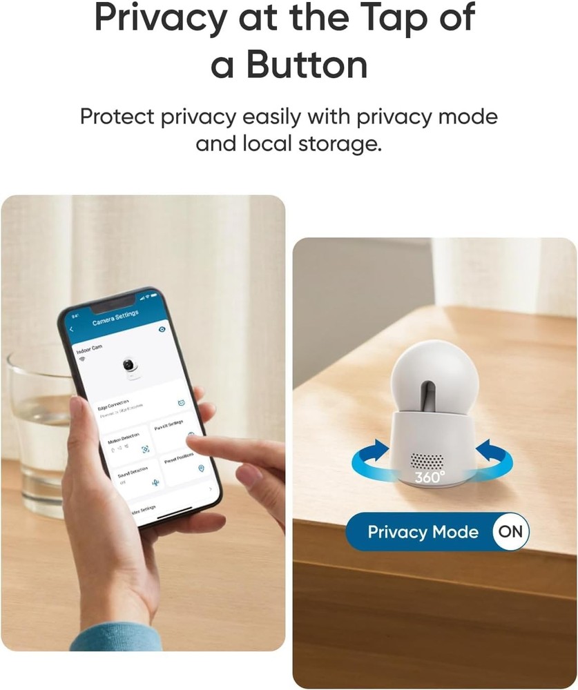 eufy Security 4K Indoor Camera E30-No Subscription,Work as Pet White