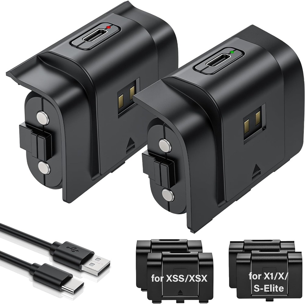 Xbox Controller Battery Pack 2 Pack 4800mWh