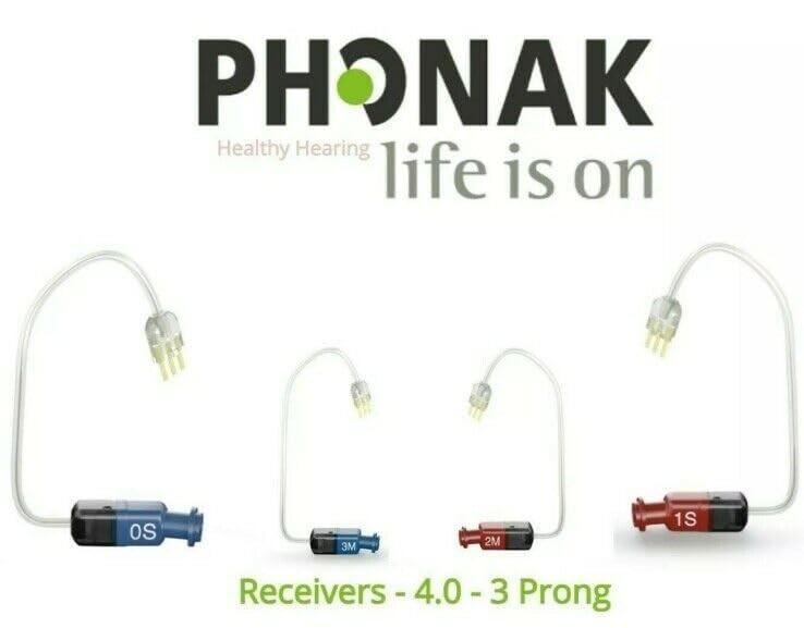 Phonak Hearing Aid Receiver 4.0 Wire 2M Right Red Medium Power Replacement