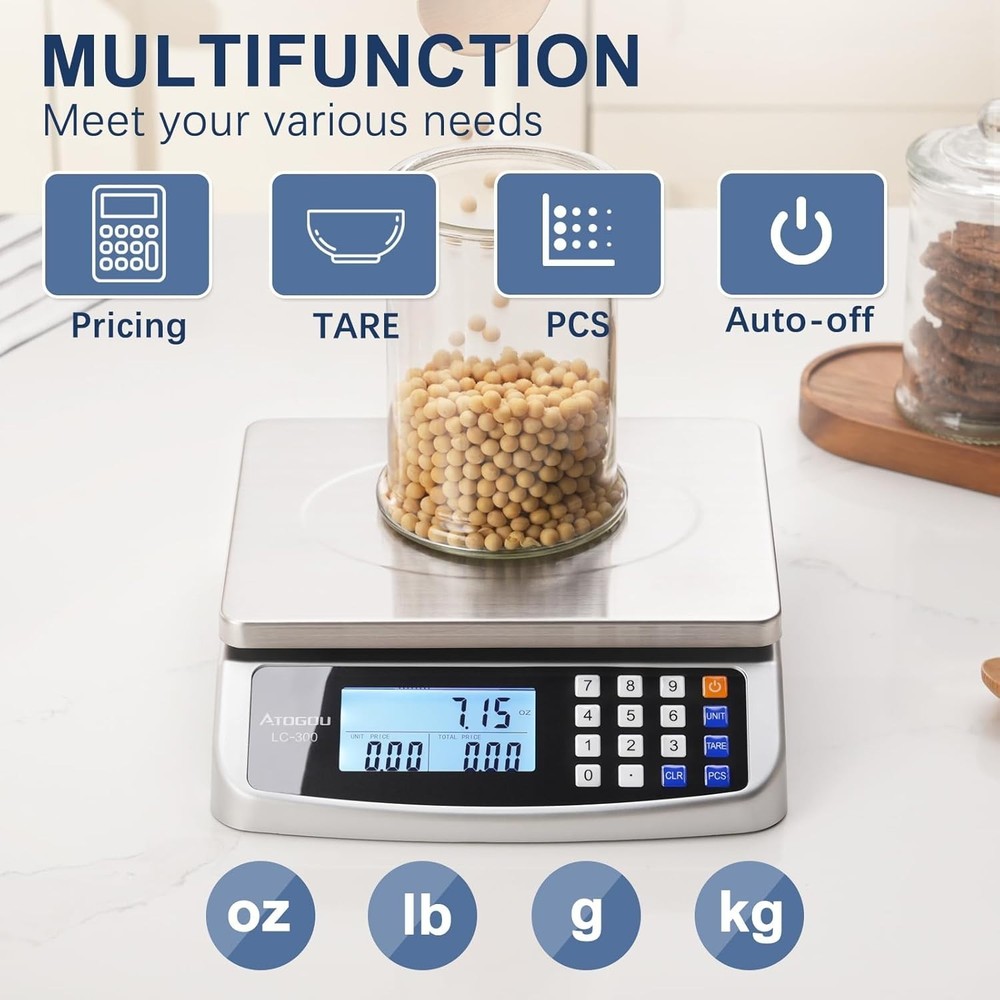Comprehensive 110 lb Multi-Functional Kitchen Scale - Ideal for Cooking & Baking