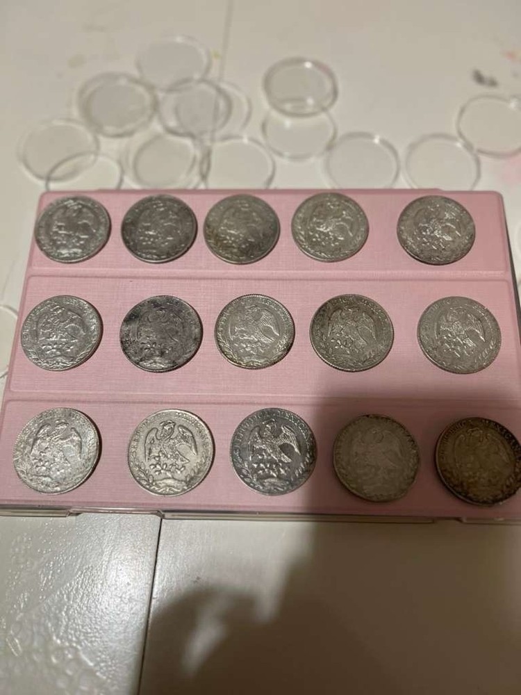Set 15 Coins 8 Reales Silver