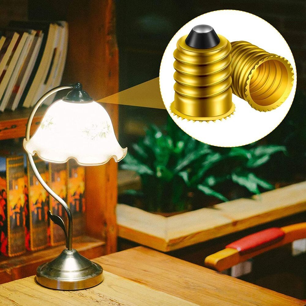 6x E14 to E12 Adapter Converter Lamp Candelabra Screw Base Socket Reducer N909