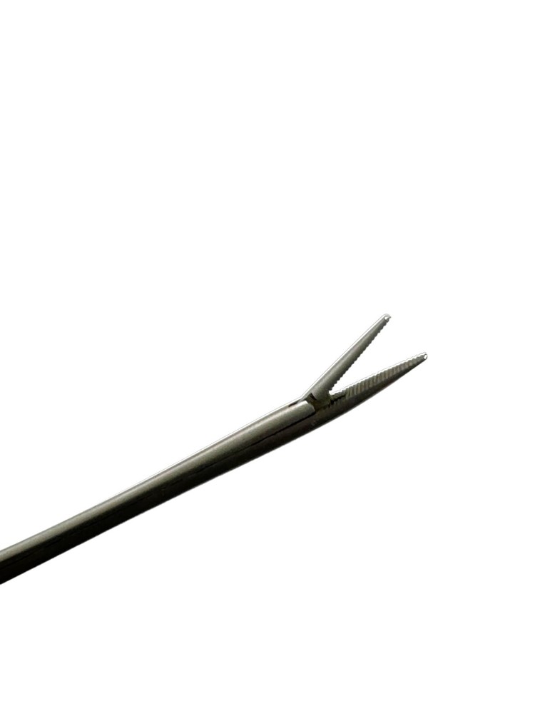 Pocket Size Alligator Forceps With Micro Serrated Tips 3.5" Long Neck Forceps