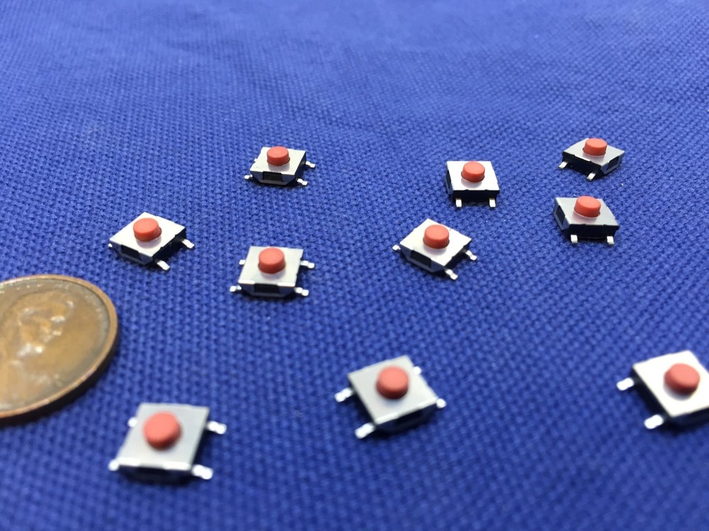 10 SMd 6 * 6 * 3 Tactile Tact Push Button Micro Switch Momentary ROHS c13 STAMP