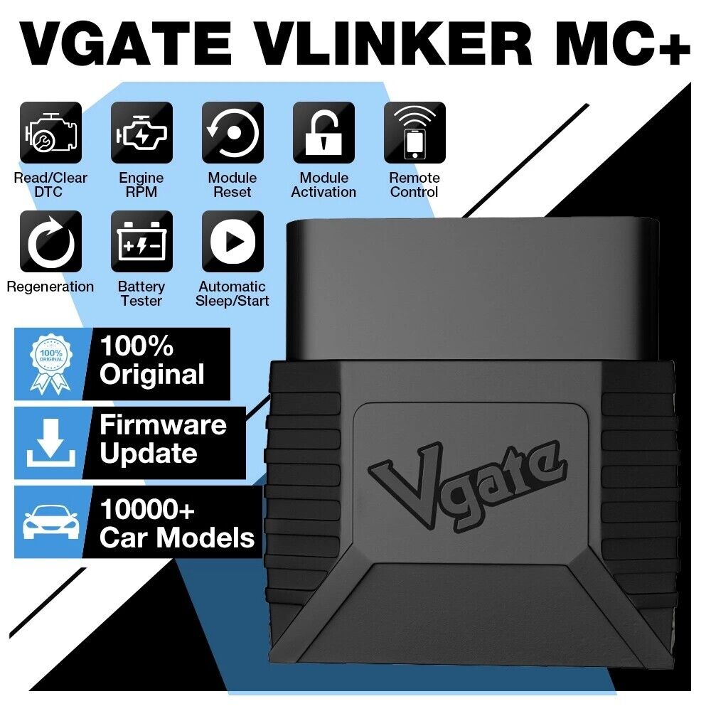 Vgate vLinker MC+ BT 4.0 OBD2 Car Scanner Tool Auto Diagnostic Device Adapter