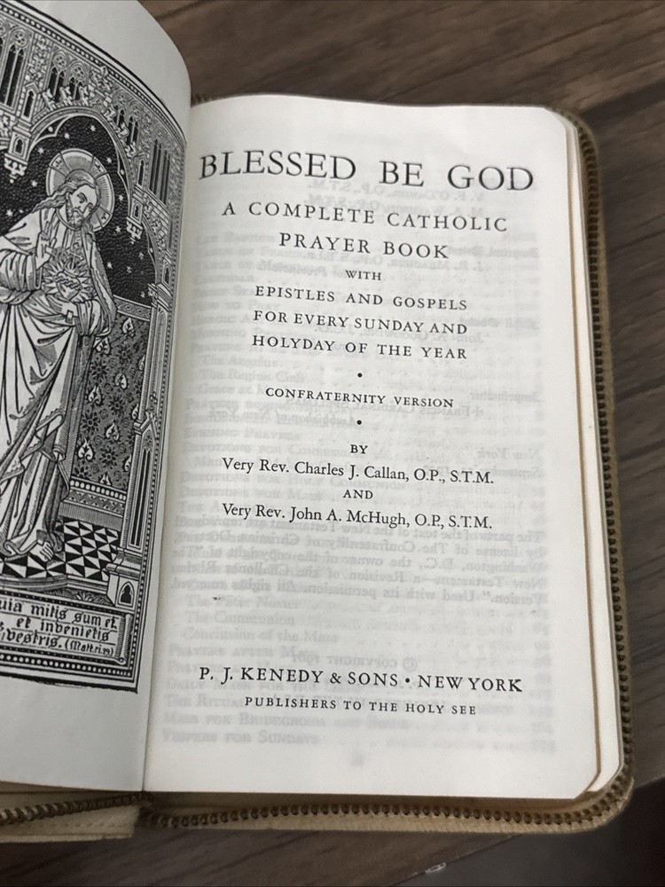 “Blessed Be God: A Complete Catholic Prayer Book | 1961 |