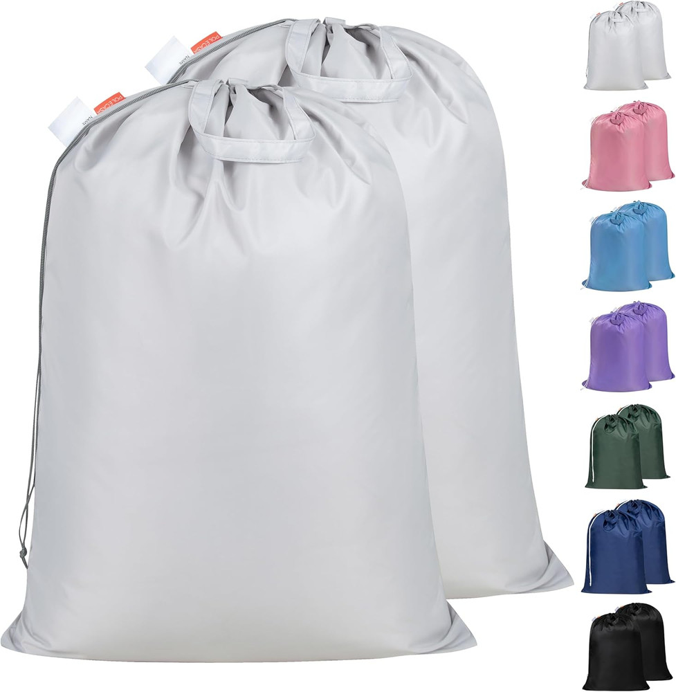 Polecasa Extra Heavy Duty Large Laundry Bag with Sturdy Handles and Drawstring C