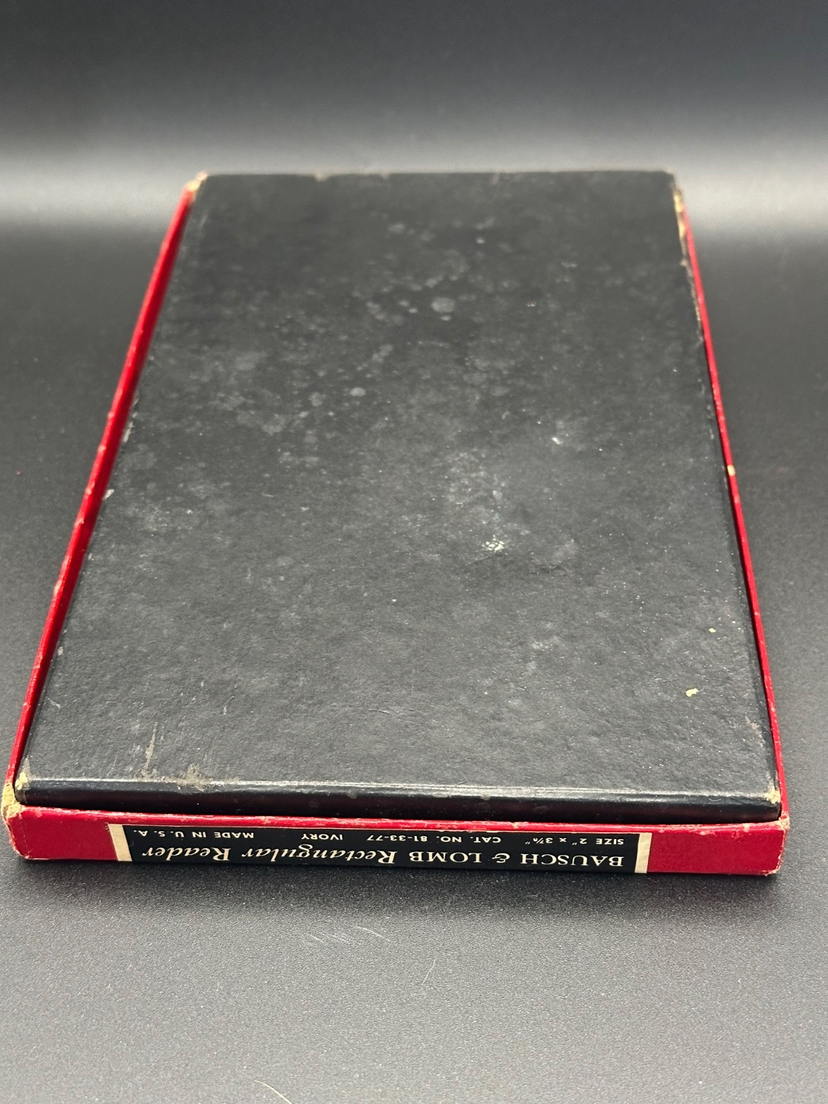 Vintage Bausch & Lomb Ivory 2”x3 7/8”Optical Magnifier Bakelite Magnifying Glass