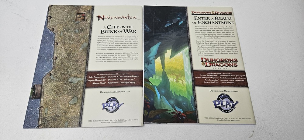 Dungeons & Dragons Encounters Lost Crown Neverwinter 4E & Beyond Crystal Cave 4E