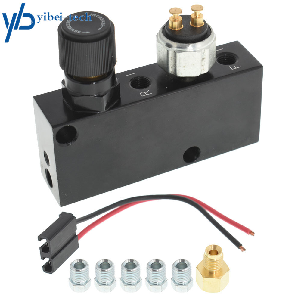 Adjustable Proportioning Valve & Distribution Block W/ Brake Fittings Disc Drum