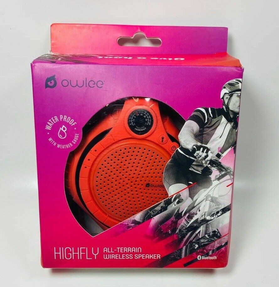 Owlee Highfly All-Terrain Wireless Speaker, Red