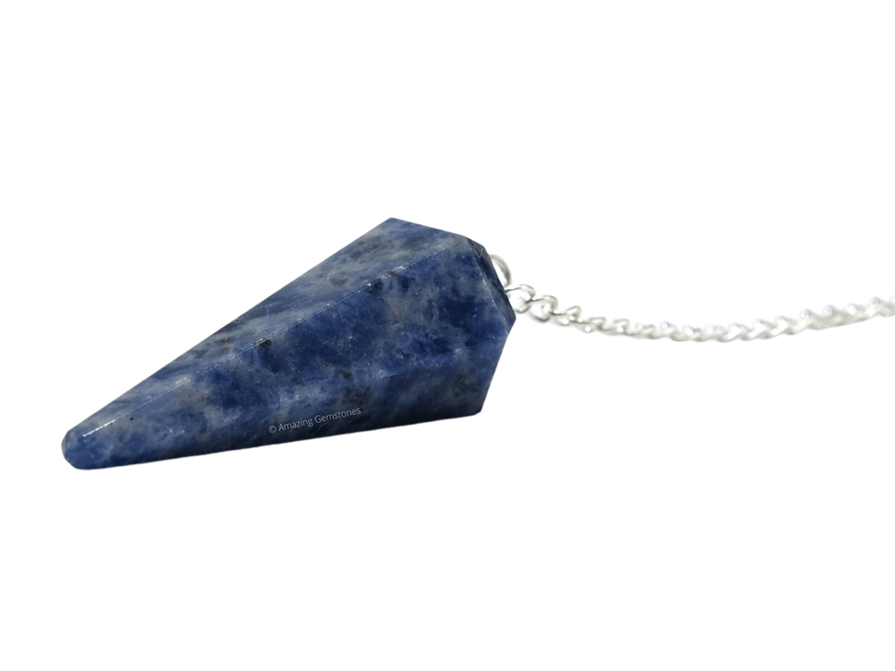 Sodalite Dowsing Crystal Pendulum