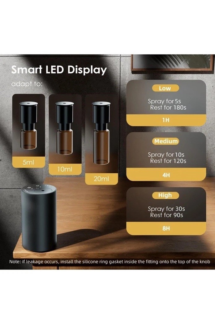Waterless Essential Oil Diffusers, Portable Aromatherapy Diffuser, Mini Scent 2p