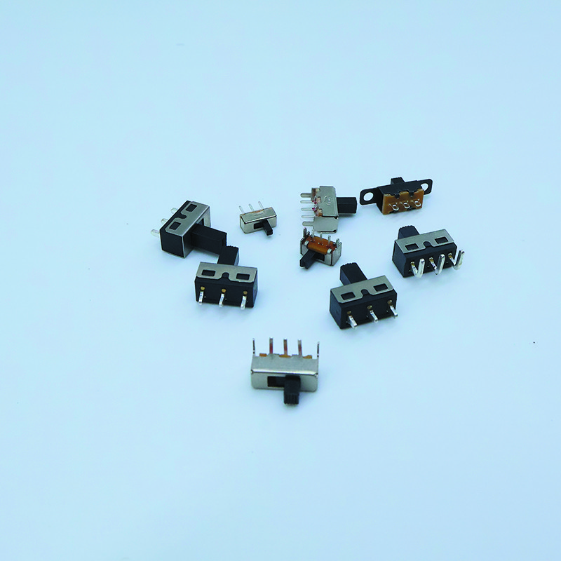 70PCS Mini Toggle Switches 8 Types SPDT 3-Pin Slide Power Switch​​