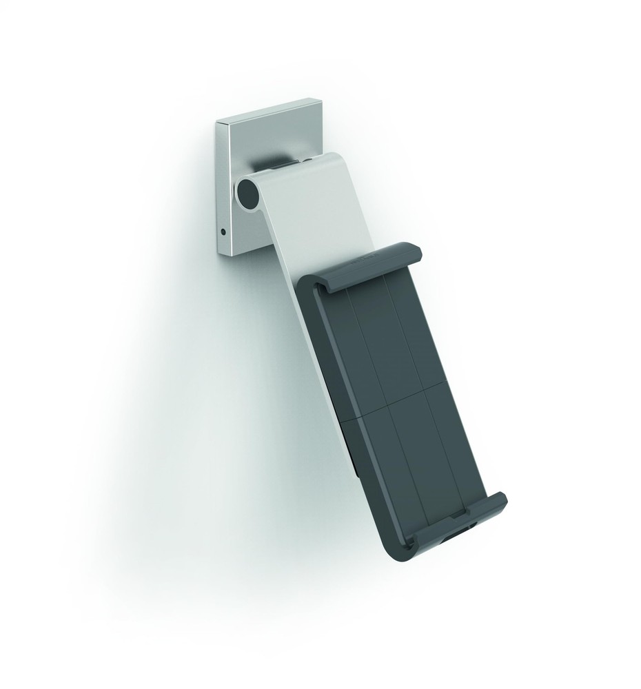Mountable Tablet Holder, Silver/Charcoal Gray