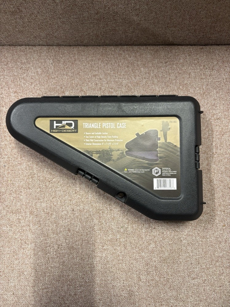 Triangle Hard Pistol Case For Sub Compact Small Frame Foam Lockable New