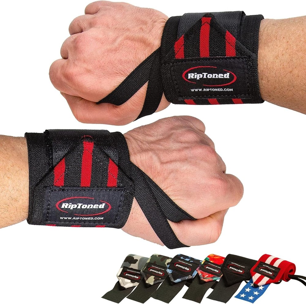 Stiff Powerlifting Wraps with Thumb Loop