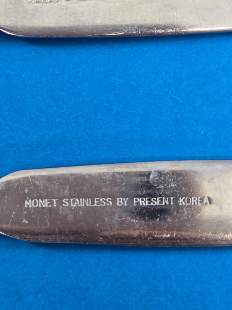 Monet By Present 4 Spoons Stainless Flatware Korea MCM