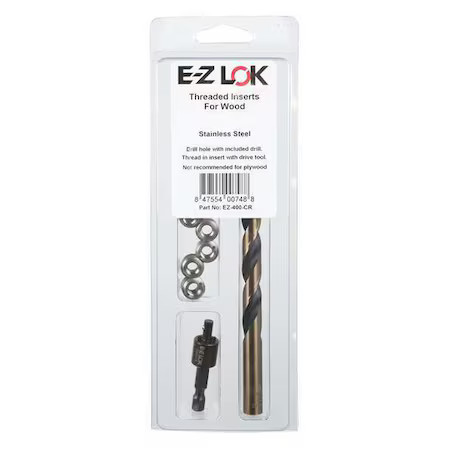 E-Z Lok Ez-400-008-Cr Thread Repair Kit, Knife Thread Inserts, #8-32, Plain