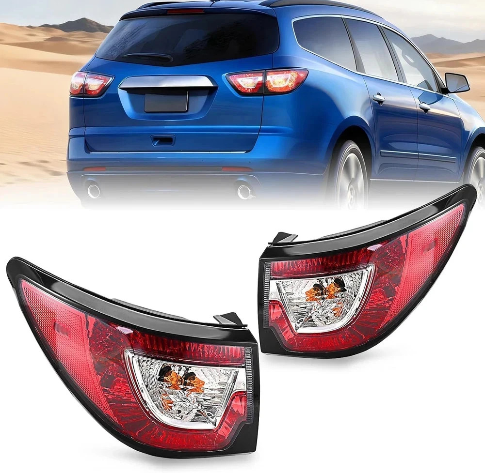 Tail Light Assemblies Compatible with 2013-2017 Chevy Traverse, Left & Right Sid