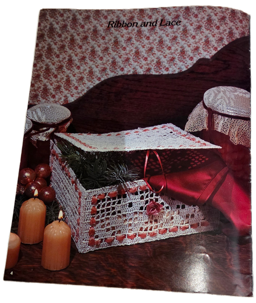 VICTORIAN CHRISTMAS crochet pattern ORNAMENTS boxes SNOWFLAKES