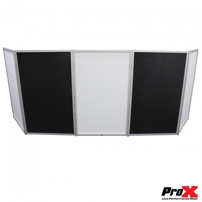 Pro X XF-5X3048S 5 Panel Silver Frame DJ Facade w/Stainless Quick Release