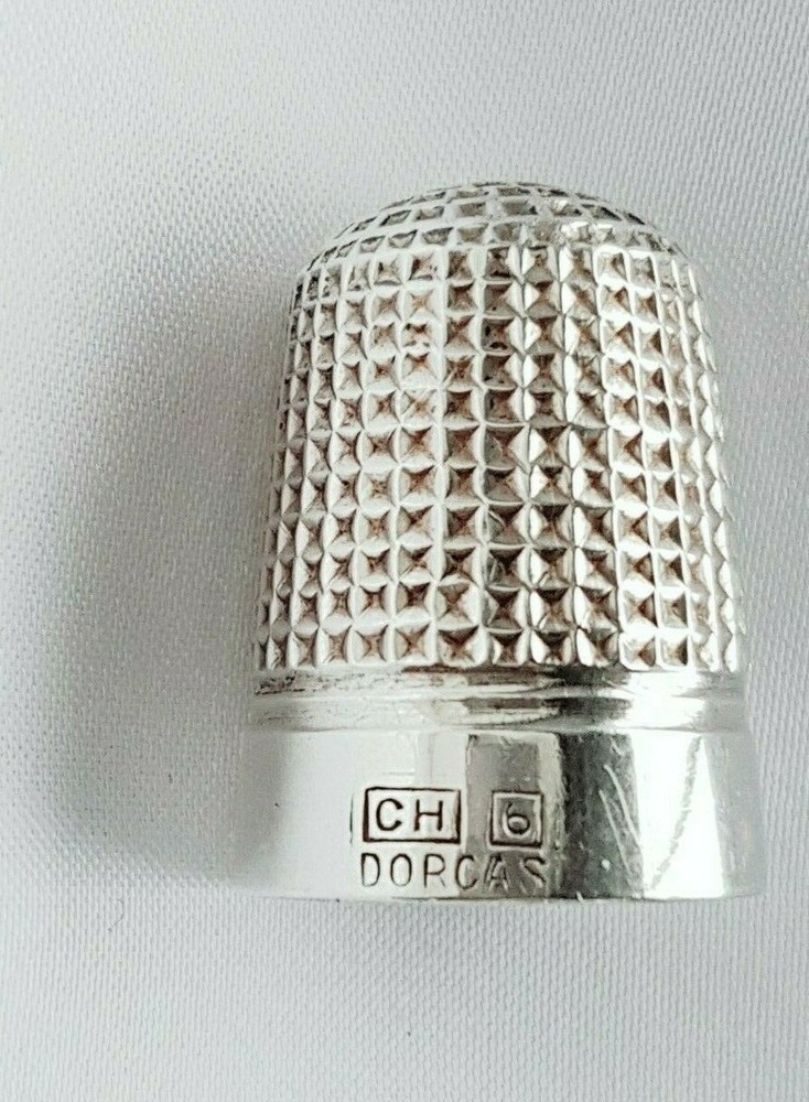 Silver THIMBLE ~ Charles Horner (CH) DORCAS ~ Size 6