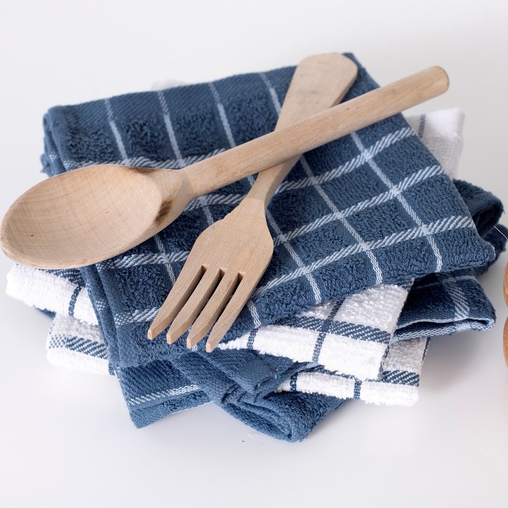 RITZ Terry Check Dish Cloth Set of 6