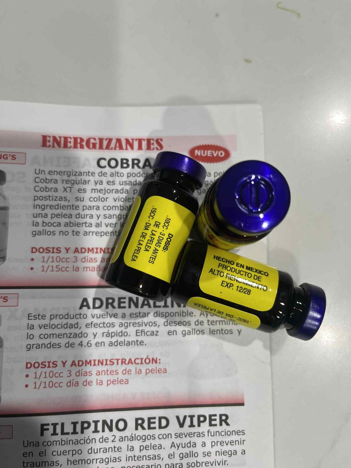 COBRA XT ,SUPPLEMENT PARA GALLOS