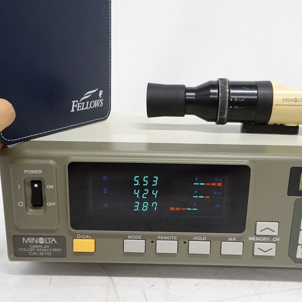MINOLTA CA-210 Color Analyzer W/ Probe Unproofread Tested Working