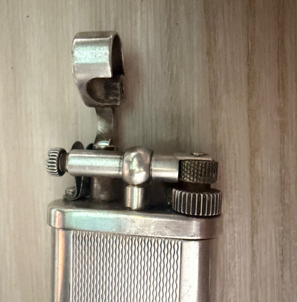 Dunhill Engine Turned Silver Plated Lighter 113267