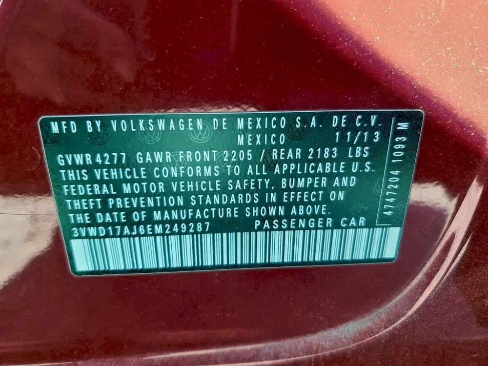 JETTA 2014 Glove Box 4938614