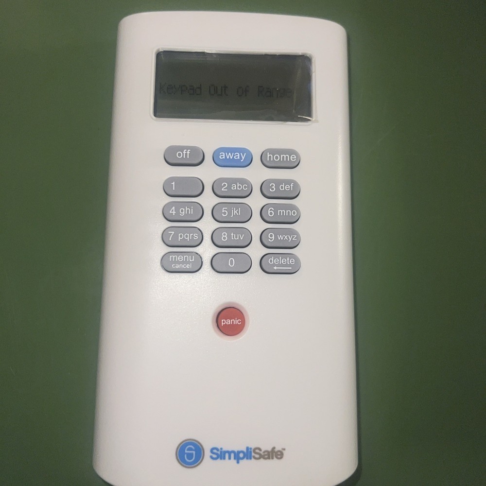 SimpliSafe Wireless Keypad Home Security System First Generation KP1000